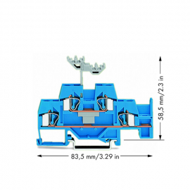 WAGO | 281-630 | DOUBLE-DECK TERMINAL BLOCK; THROUGH/THROUGH