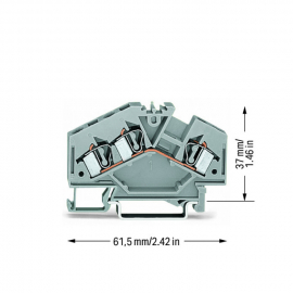 WAGO | 281-631 | 3-CONDUCTOR THROUGH TERMINAL BLOCK; 4 MM²;