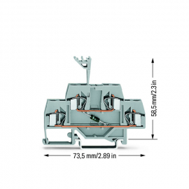 WAGO | 281-633/281-410 | COMPONENT TERMINAL BLOCK; DOUBLE-DE