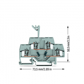 WAGO | 281-635/281-489 | COMPONENT TERMINAL BLOCK; DOUBLE-DE