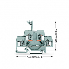 WAGO | 281-636/281-487 | COMPONENT TERMINAL BLOCK; DOUBLE-DE