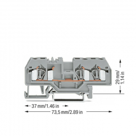 WAGO | 281-681 | 3-CONDUCTOR THROUGH TERMINAL BLOCK; 4 MM²;