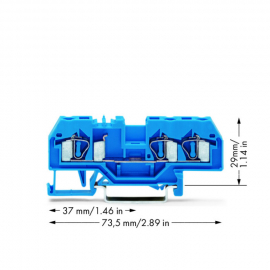 WAGO | 281-684 | 3-CONDUCTOR THROUGH TERMINAL BLOCK; 4 MM²;