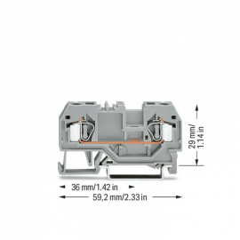 WAGO | 281-901 | 2-CONDUCTOR THROUGH TERMINAL BLOCK; 4 MM²;