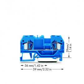 WAGO | 281-904 | 2-CONDUCTOR THROUGH TERMINAL BLOCK; 4 MM²;