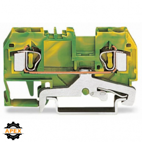 WAGO | 281-907 | 2-CONDUCTOR GROUND TERMINAL BLOCK; 4 MM&sup2;; C