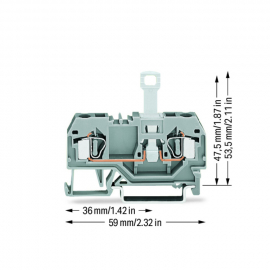 WAGO | 281-912 | 2-CONDUCTOR DISCONNECT TERMINAL BLOCK; FOR