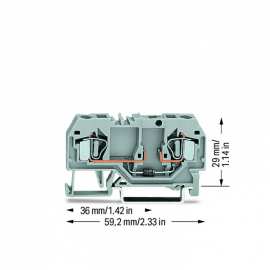 WAGO | 281-915/281-410 | COMPONENT TERMINAL BLOCK; 2-CONDUCT