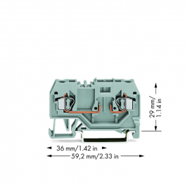 WAGO | 281-916 | 2-CONDUCTOR CARRIER TERMINAL BLOCK; FOR DIN