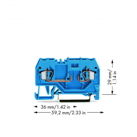 WAGO | 281-917 | 2-CONDUCTOR CARRIER TERMINAL BLOCK; FOR DIN