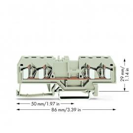 WAGO | 281-994 | 4-CONDUCTOR THROUGH TERMINAL BLOCK; 4 MM²;