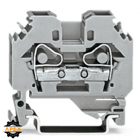 2-CONDUCTOR THROUGH TERMINAL BLOCK; 6 MM²; LATERAL MARKER SL