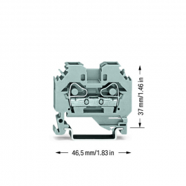 WAGO | 282-101 | 2-CONDUCTOR THROUGH TERMINAL BLOCK; 6 MM²;