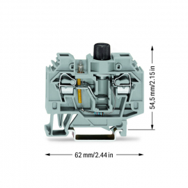 WAGO | 282-124 | 2-CONDUCTOR FUSE TERMINAL BLOCK; FOR 5 X 20