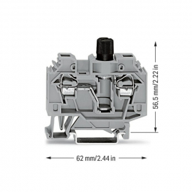 WAGO | 282-128 | 2-CONDUCTOR FUSE TERMINAL BLOCK; FOR GLASS