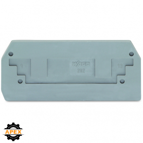 WAGO | 282-325 | END AND INTERMEDIATE PLATE; 2.5 MM THICK; G