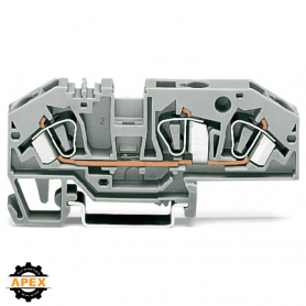 WAGO | 282-694 | 3-CONDUCTOR THROUGH TERMINAL BLOCK; 6 MM&sup2;;