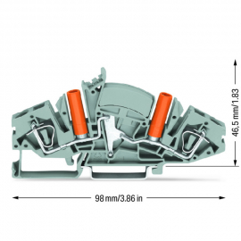 WAGO | 282-841 | 2-CONDUCTOR THROUGH TERMINAL BLOCK; 6 MM²;