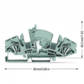 WAGO | 282-841/049-000 | 2-CONDUCTOR THROUGH TERMINAL BLOCK;