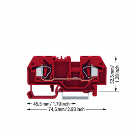 WAGO | 282-903 | 2-CONDUCTOR THROUGH TERMINAL BLOCK 6 MM²,