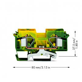 WAGO | 283-607 | 2-CONDUCTOR GROUND TERMINAL BLOCK; 16 MM²;