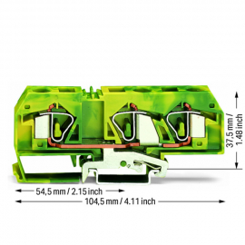 WAGO | 283-677 | 3-CONDUCTOR GROUND TERMINAL BLOCK; 16 MM²;