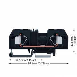 WAGO | 283-905 | 2-CONDUCTOR THROUGH TERMINAL BLOCK 16 MM²,