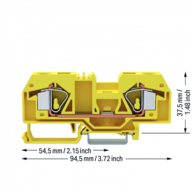 WAGO | 283-906 | 2-CONDUCTOR THROUGH TERMINAL BLOCK 16 MM²,