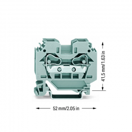 WAGO | 284-101 | 2-CONDUCTOR THROUGH TERMINAL BLOCK; 10 MM²;