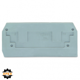 WAGO | 284-325 | END AND INTERMEDIATE PLATE; 2.5 MM THICK; G