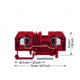 WAGO | 284-903 | 2-CONDUCTOR THROUGH TERMINAL BLOCK 10 MM²,