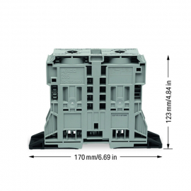 WAGO | 285-1161 | 2-CONDUCTOR THROUGH TERMINAL BLOCK; 185 MM