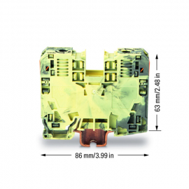 WAGO | 285-131 | 2-CONDUCTOR THROUGH TERMINAL BLOCK; 35 MM²;