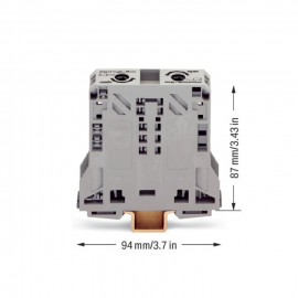 WAGO | 285-150 | 2-CONDUCTOR THROUGH TERMINAL BLOCK; 50 MM²;