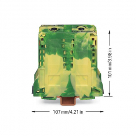 WAGO | 285-197 | 2-CONDUCTOR GROUND TERMINAL BLOCK; 95 MM²;