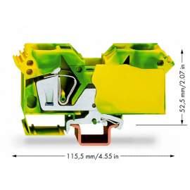 WAGO | 285-607 | 2-CONDUCTOR GROUND TERMINAL BLOCK; 35 MM²;