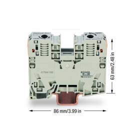 WAGO | 285-935 | 2-CONDUCTOR THROUGH TERMINAL BLOCK; 35 MM²;