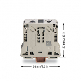 WAGO | 285-950 | 2-CONDUCTOR THROUGH TERMINAL BLOCK; 50 MM²;