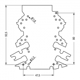 WAGO | 2857-191/3140-000 | STRIPBOARDS 2-2 CONNECTION LEVELS