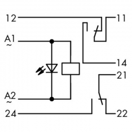 WAGO | 286-516 | REL AC 230V, GRAY