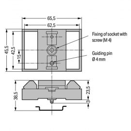 WAGO | 288-001 | MOUNTING CARRIER; GRAY