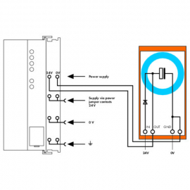 WAGO | 288-824 | COMPONENT MODULE WITH CAPACITOR 1X 10MF, GR