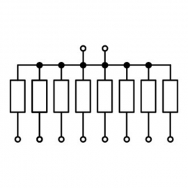 WAGO | 289-113 | COMPONENT MODULE WITH RESISTOR 8X 2K2