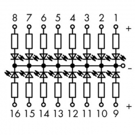 WAGO | 289-201 | COMPONENT MODULE-I 16X RED