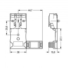 WAGO | 294-363 | STRAIN RELIEF PLATE; FOR 294 SERIES; FOR MU