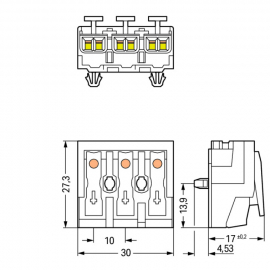 WAGO | 294-5013 | LIGHTING CONNECTOR; PUSH-BUTTON, EXTERNAL;