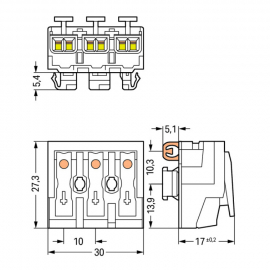 WAGO | 294-8113 | LIGHTING CONNECTOR; PUSH-BUTTON, EXTERNAL;