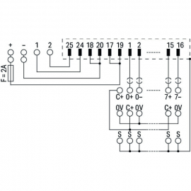 WAGO | 704-8013 | INTERFACE MODULE FOR SYSTEM WIRING; MALE C