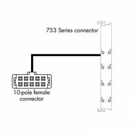 WAGO | 706-7753/300-100 | SYSTEM CABLE; FOR WAGO-I/O-SYSTEM,