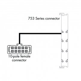 WAGO | 706-7753/300-200 | SYSTEM CABLE; FOR WAGO-I/O-SYSTEM,